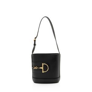 Gucci Calfskin Horsebit Gucci 73 Small Bucket Bag